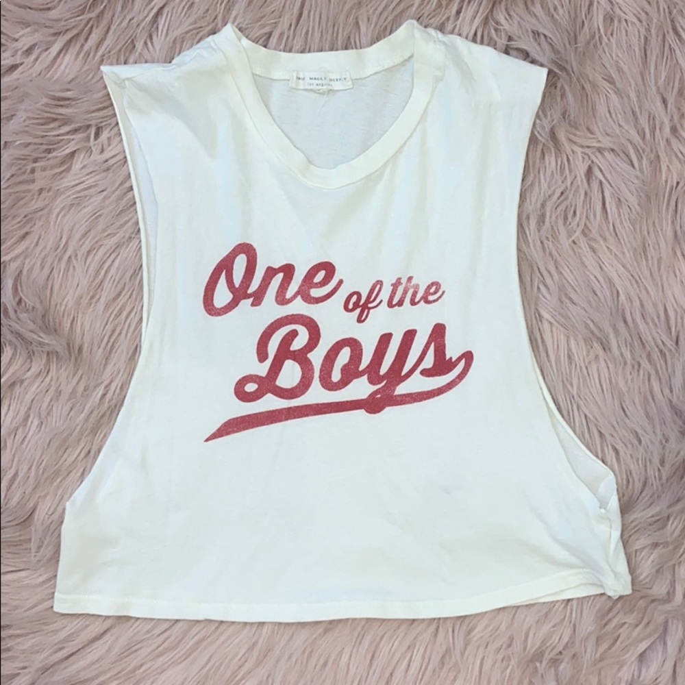 Truly madly deeply vintage cropped tank